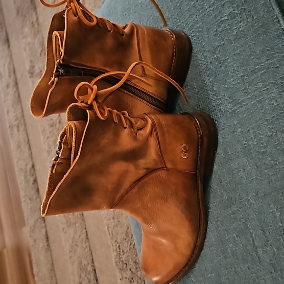 BedStu Cheshire Brown Leather Ankle Boots Cobbler Series Women’s Size 8 - Picture 2 of 6